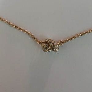 Kate Spade Gold/Rhinestone Sailors Knot Necklace